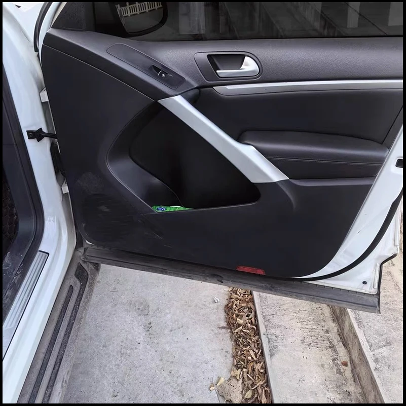Car Styling For VW Tiguan MK1 2010-2015 Door Handle Holder Frame Cover Trim Molding Decoration Strip Auto Accessories