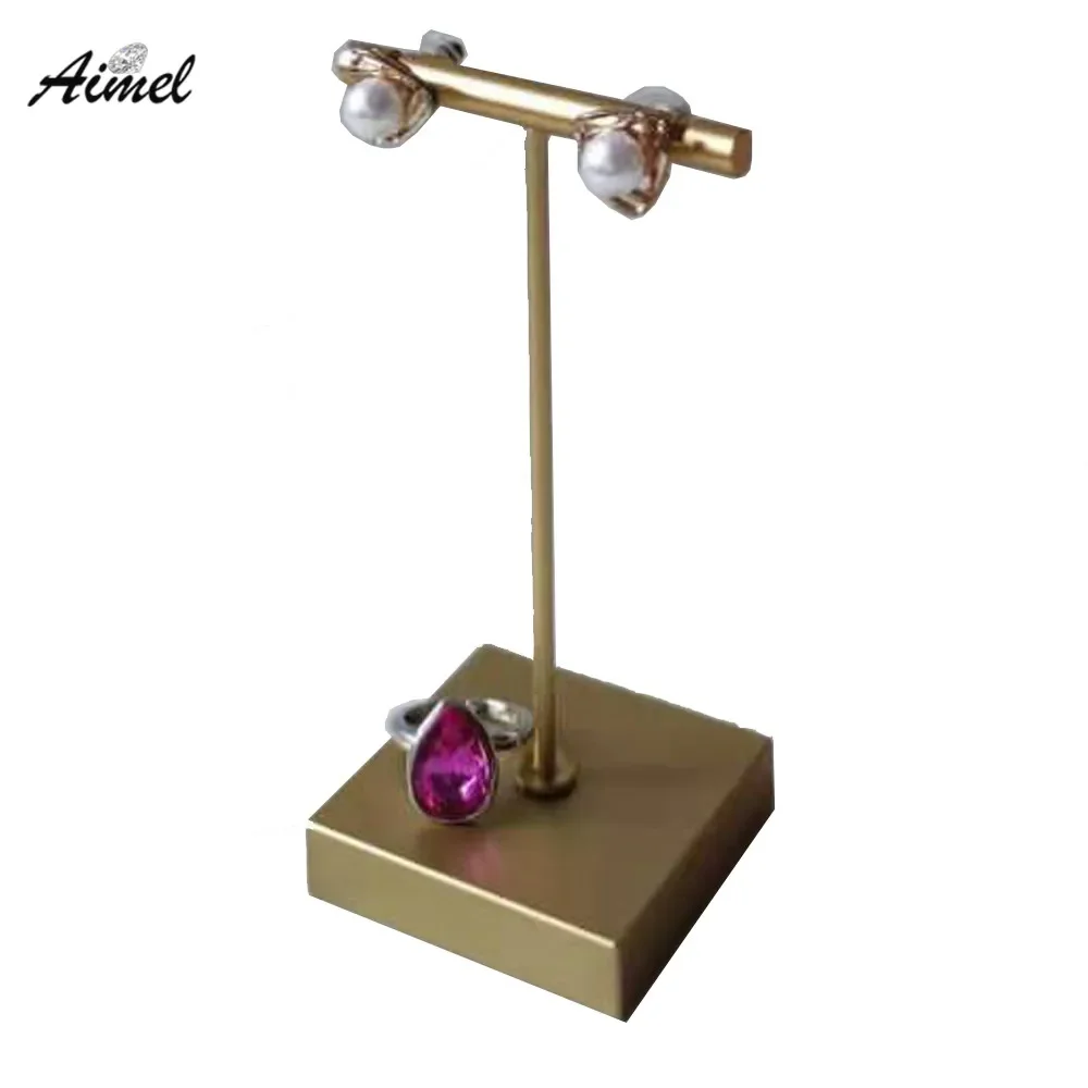 Présentoir pour boucles d'oreilles et bijoux, organisateur suspendu pour bagues en métal, étagère de rangement pour clous, Piercing, bijoux, barre en T, étui 11cm