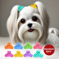 6PC Pet Supplies Cat Ladies Big Hair Clip Color Randomly Suitable for Small and Medium sized Dogs