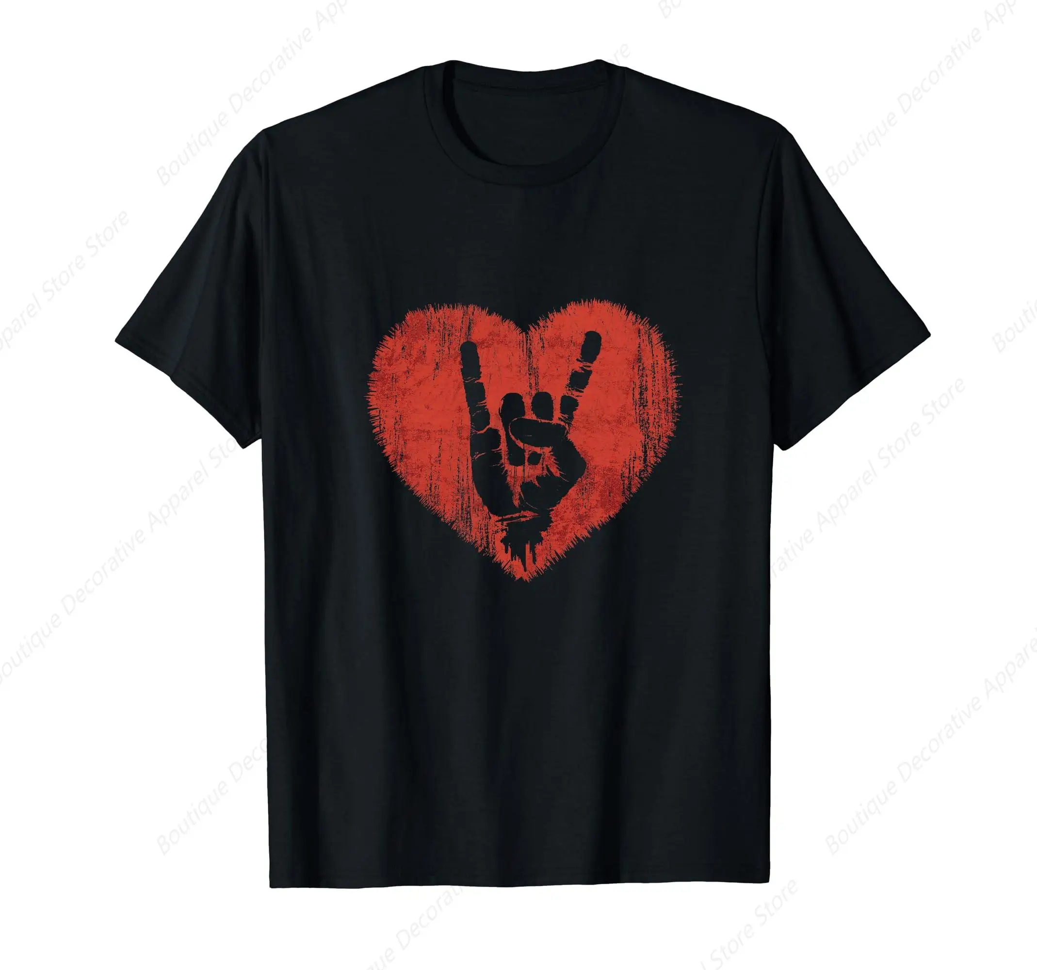 Rock N Roll Music Lover Hand Horns Rock On Concert T-Shirt