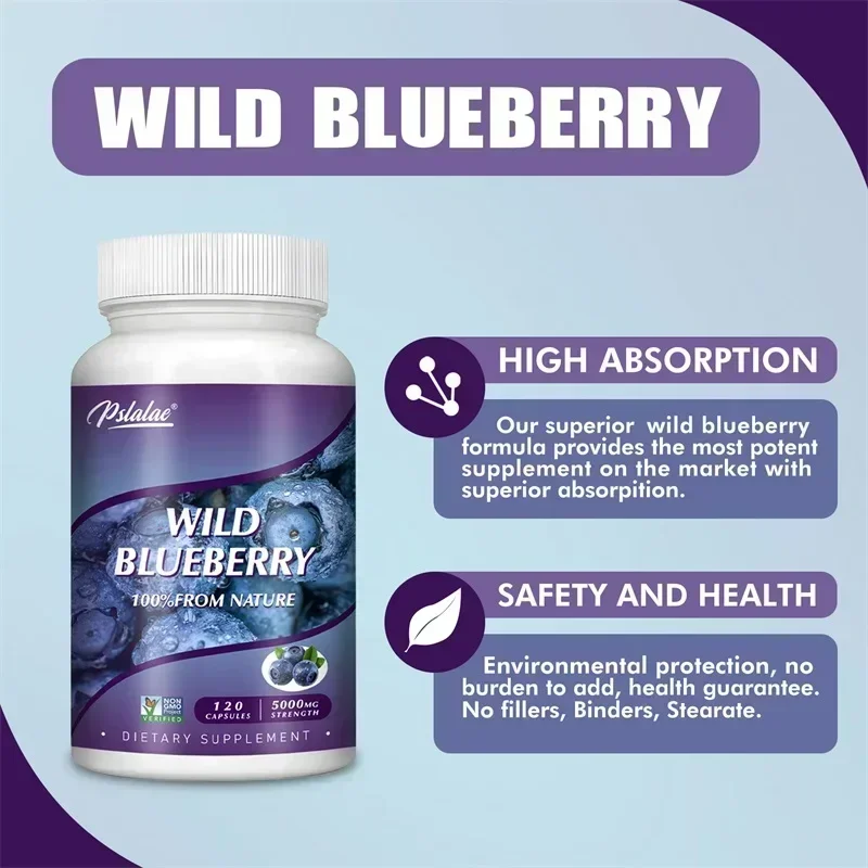 

Wild Blueberry - Healthy Vision, Relieve Eye Fatigue, Improve DrynessCapsule