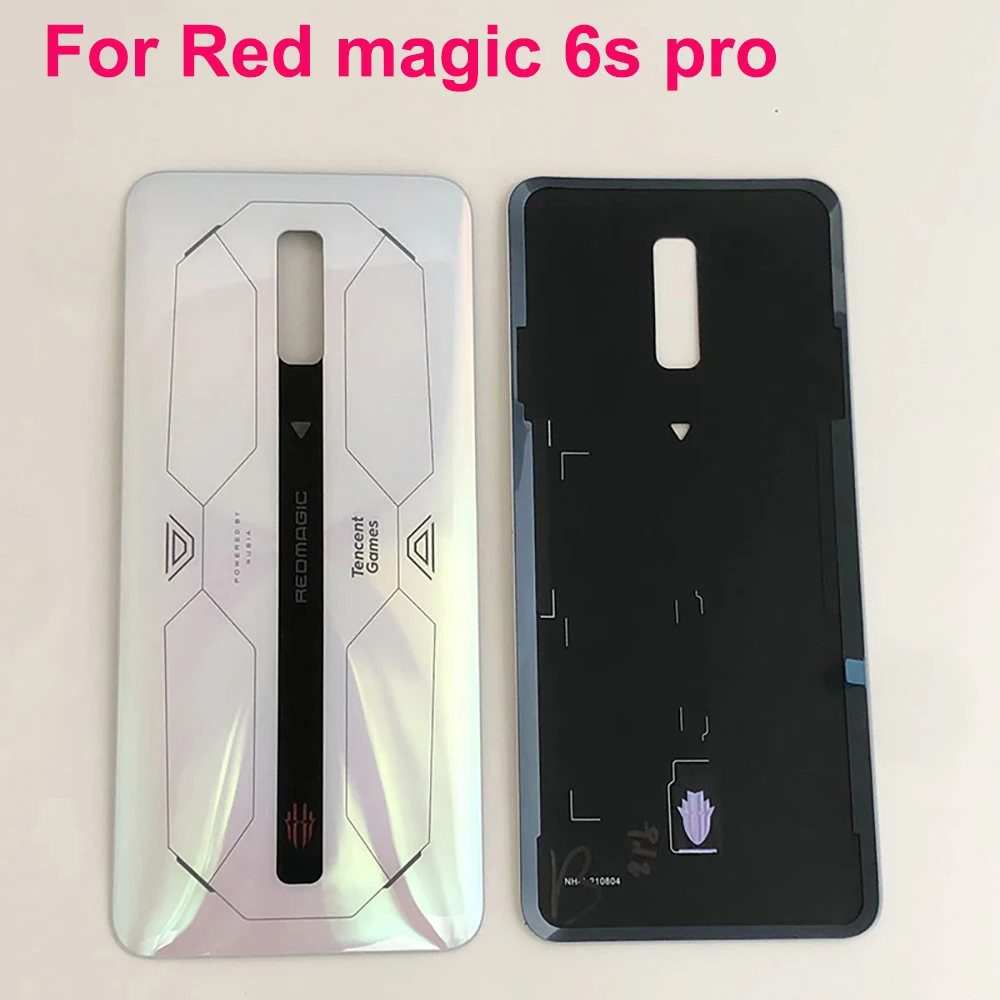 

Back battery Rear Cover For Nubia Red magic 6s Pro nx669j Battery Door Housing case back cover camera glass Redmagic 6s Pro