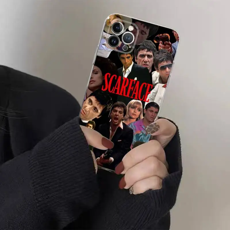 Scarface 1983 film Al Pacino movie Phone Case for iPhone 8 7 6 6S Plus X SE 2020 XR XS 14 11 12 13 Mini Pro Max Mobile Case