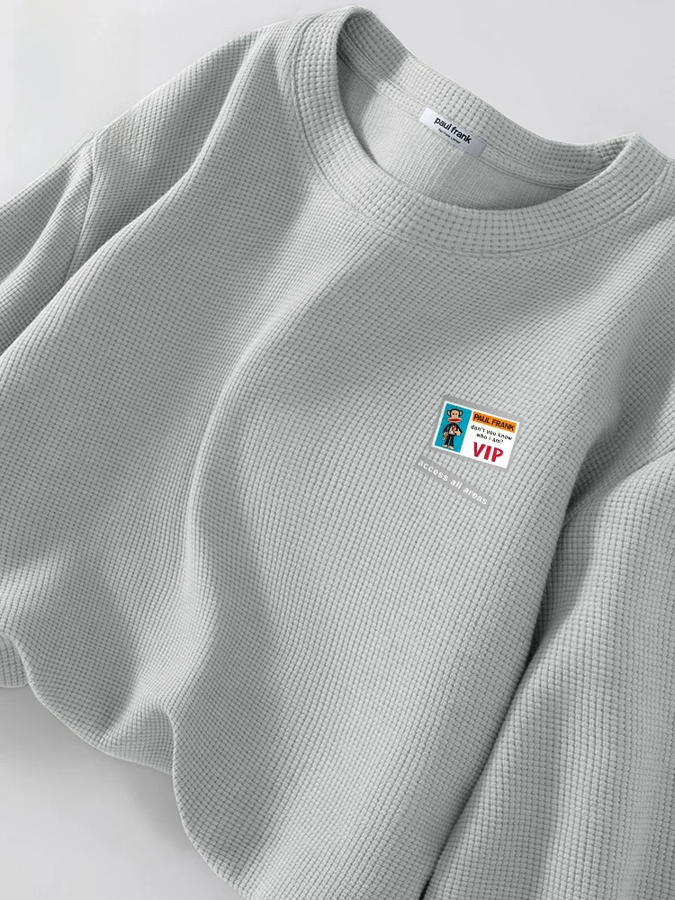 

Мужская футболка с длинным рукавом и круглым вырезом, весенне-осенняя, высококачественная, плотная, с принтом логотипа Monkey