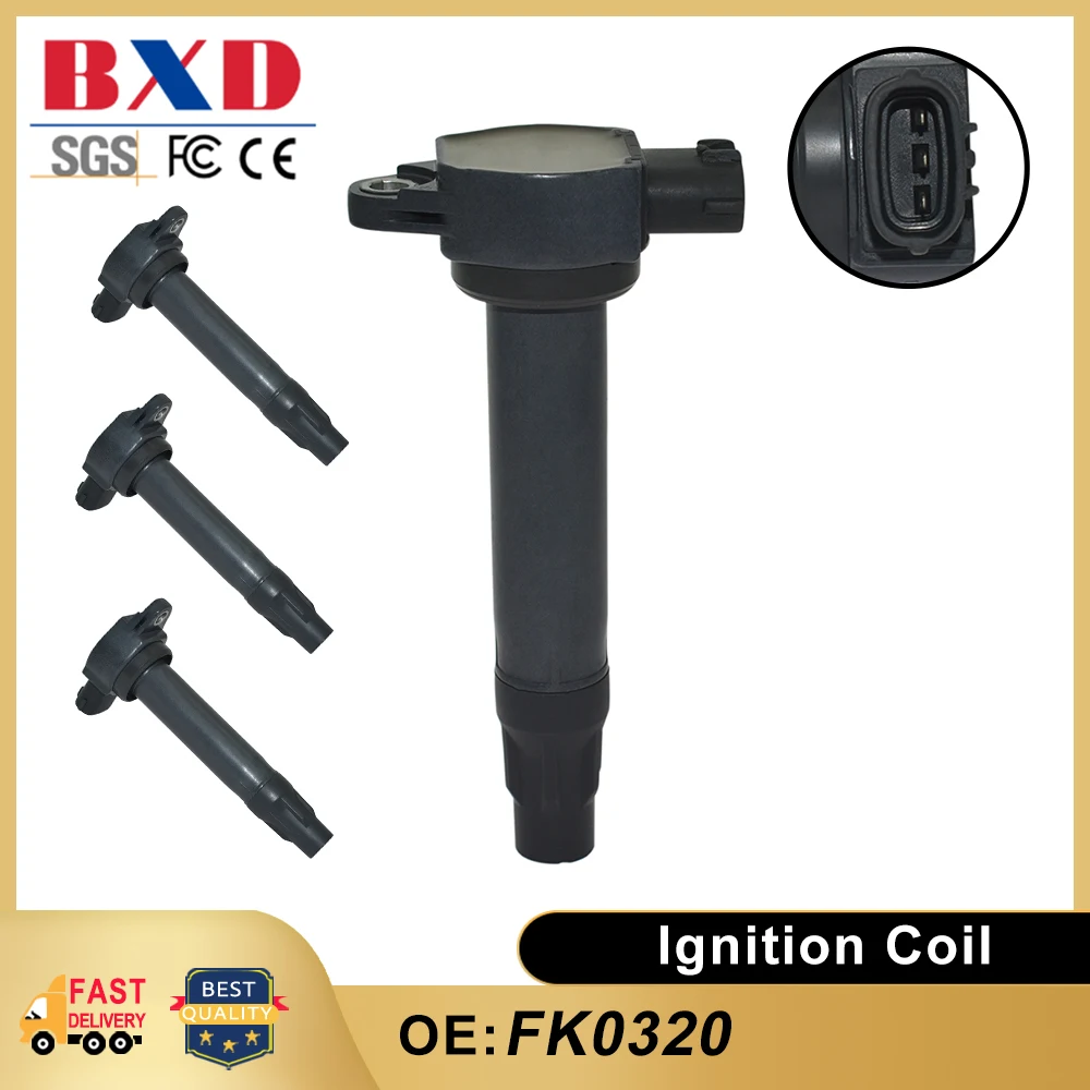 1/4PCS Ignition Coil FK0320 1832A016 For Mitsubishi Montero 2006-2016 Limited Sport Utility 4-Door 3.8L 3828CC V6