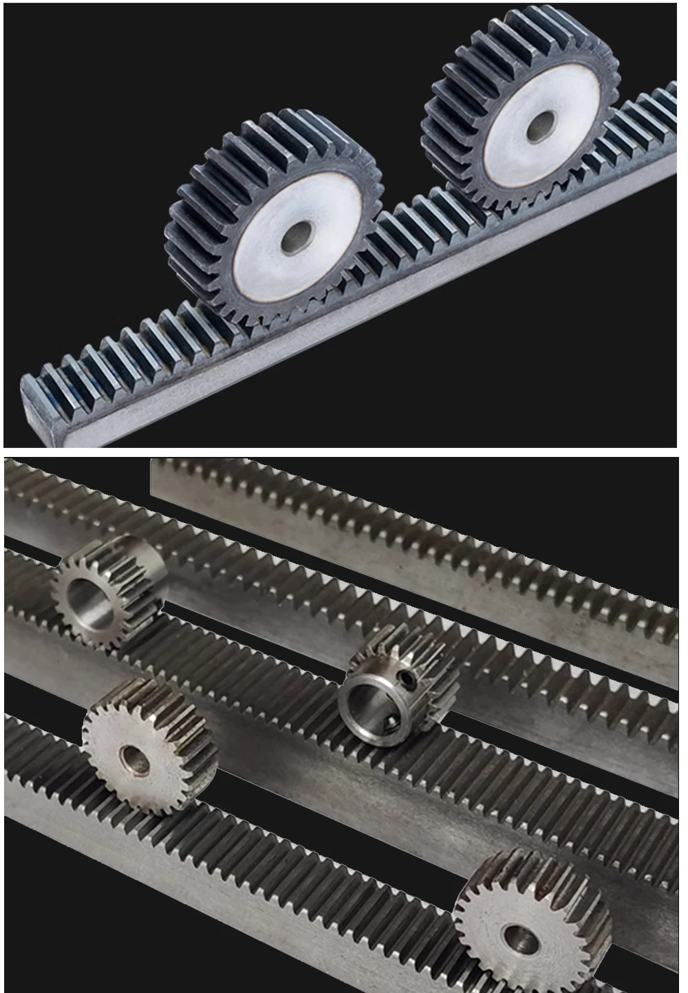 1 Stück 1Mod 1 Modulus Zahnstangengetriebe aus Stahl 10*10*500mm + 1 Stück 1M 17 Zähne 15 Zähne Ritzel aus 45 Stahl Metallgetriebe – Detail 11