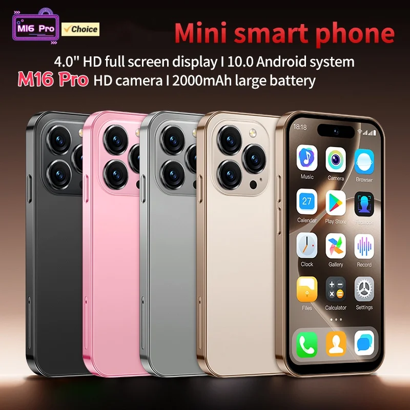 ONEMYTH M16 Pro Mini 3G Smartphone 4.0inches MTK 2GB RAM 16GB ROM 5MP+2MP BLE4.0 Dual SIM Type-C 2000mAh WCDMA Android Cellphone