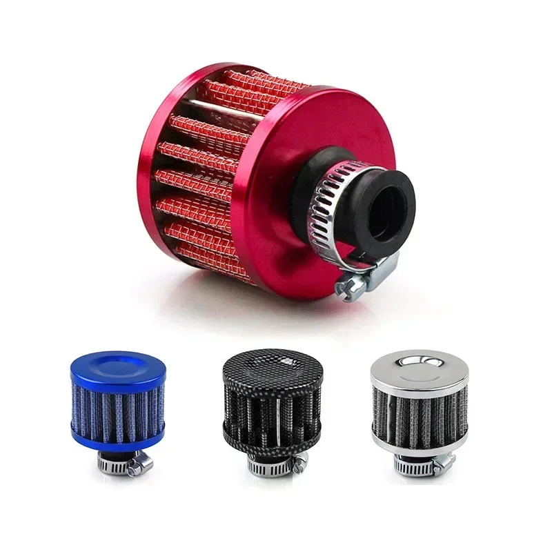 12MM car modification secondary air intake small mushroom head exhaust pipe air filter general machine oil pot replacement filte