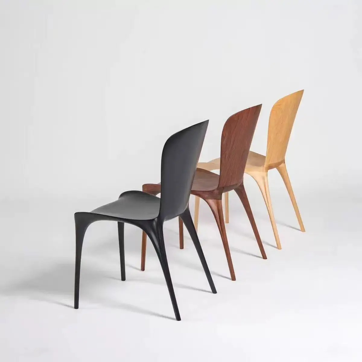 &c Stylish Nordic Modern Solid Wood Dining Chair Ergonomic Backrest Durable Eco-Friendly Construction Home Office Hotel Dining