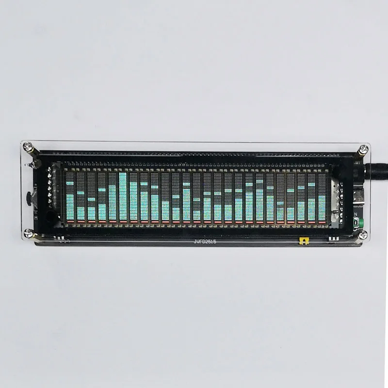 Imagem -06 - Visor do Relógio Espectro Musical Vfd Indicador de Nível Analisador de Ritmo Luz Atmosfera Áudio Usb tipo c Amplificador de Potência Automóvel 5v 12v