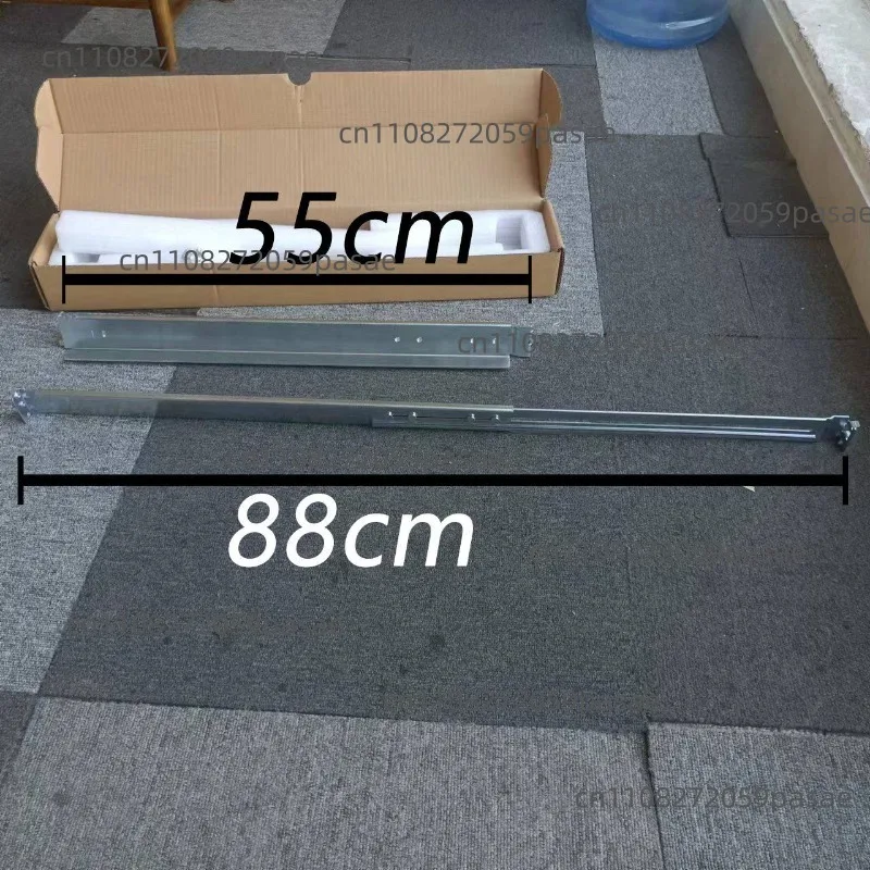 1U 2U 3U 4U Server Rack Cabinet L Type Baffle Universal Guide Rail Bracket Pallet Slide Compatible with Storage Chassis