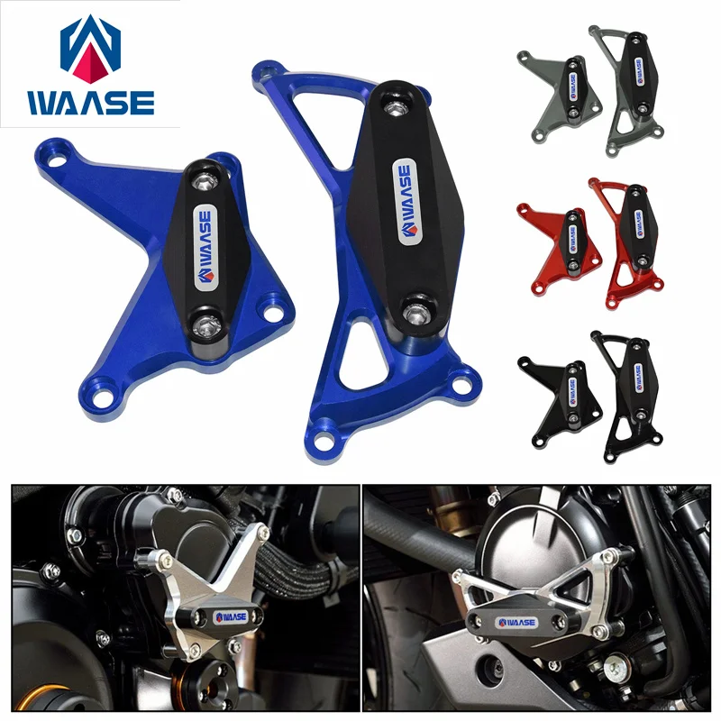 WAASE Crash Pads Engine Guard Frame Slider Protector For Suzuki GSX-S GSXS 1000 1000F 1000GT 1000S GSX-S1000S Katana 2015-2023