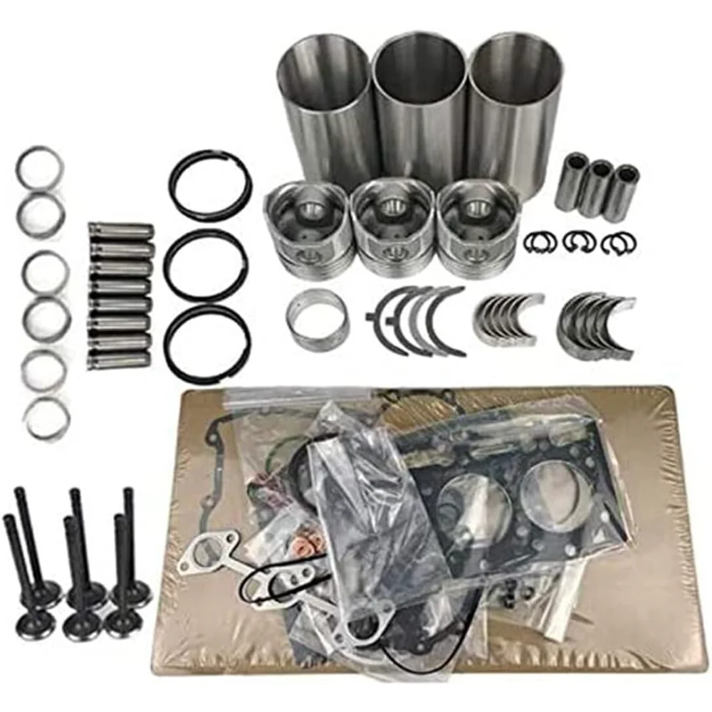 D1503 Piston Rebuild Overhaul Kit For Kubota Engine L2900 3000 3010 3130 Tractor