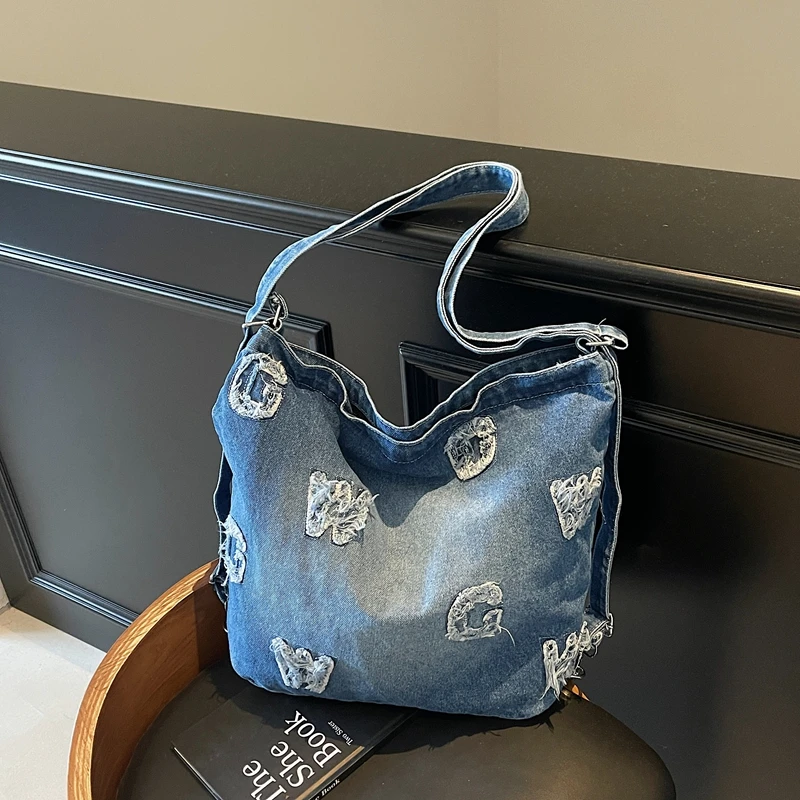 الدنيم عالية الجودة رسالة موضة حقائب الظهر عادية متعددة الاستخدامات 2025 رائجة البيع حقائب نسائية سستة العصرية حقيبة ظهر ذات سعة كبيرة