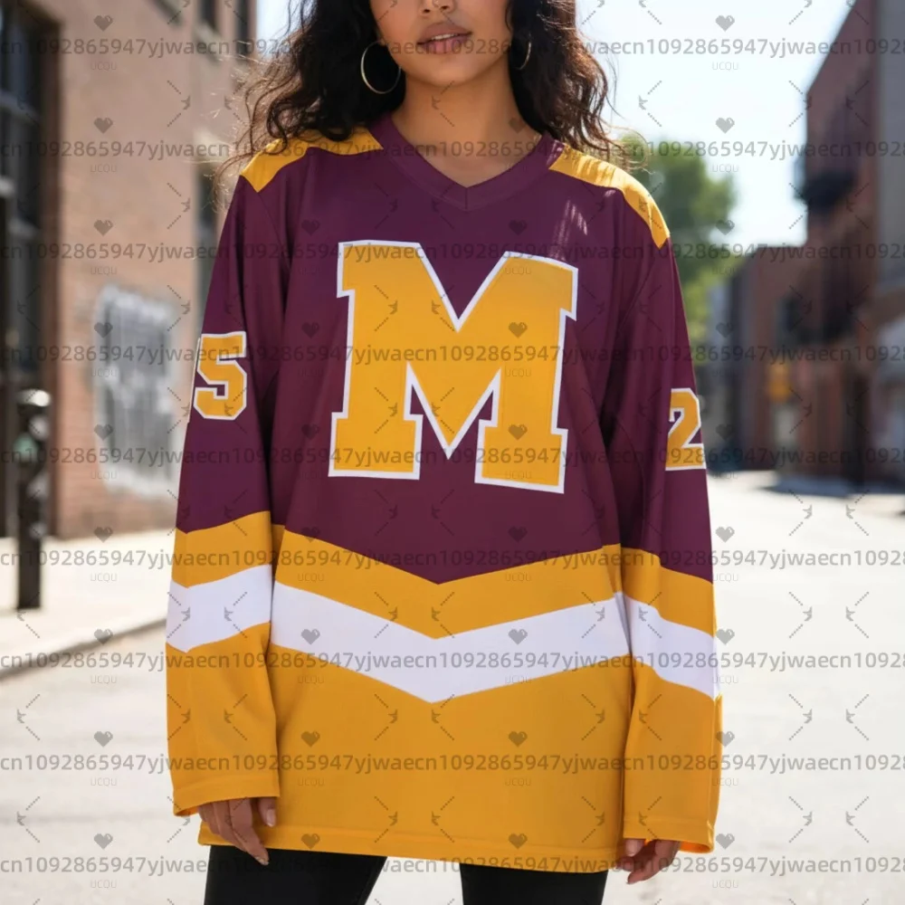 Nueva Camiseta de Hockey 3D Personalizada Transpirable de Malla para Mujer Y2K 2026, Naranja, con Nombre y Número Personalizados, Sudadera de Hockey para Hombre