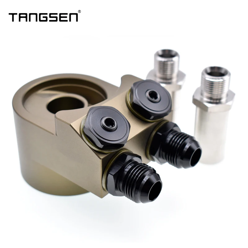 

Engine Radiator Adapter Oil Cooler Filter Sandwich Plate Thermostat Adaptor GT86 BRZ AN8 AN10 Aluminum Alloy CNC