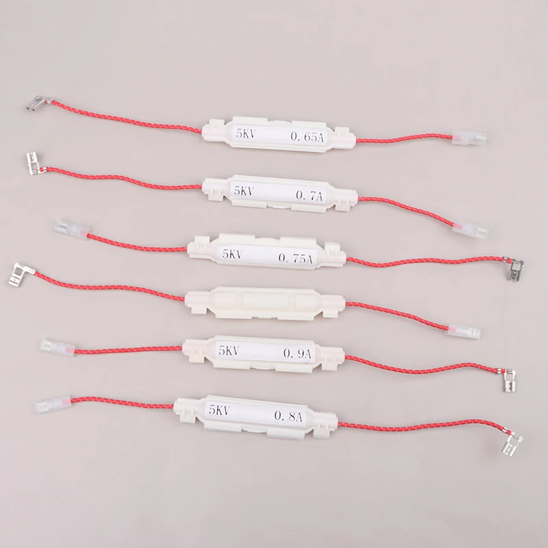 5KV 0.65/0.7/0.75/0.8/0.85/0.9A High Voltage Fuse For Microwave Ovens Universal Fuse Holder Microwave Ovens Parts