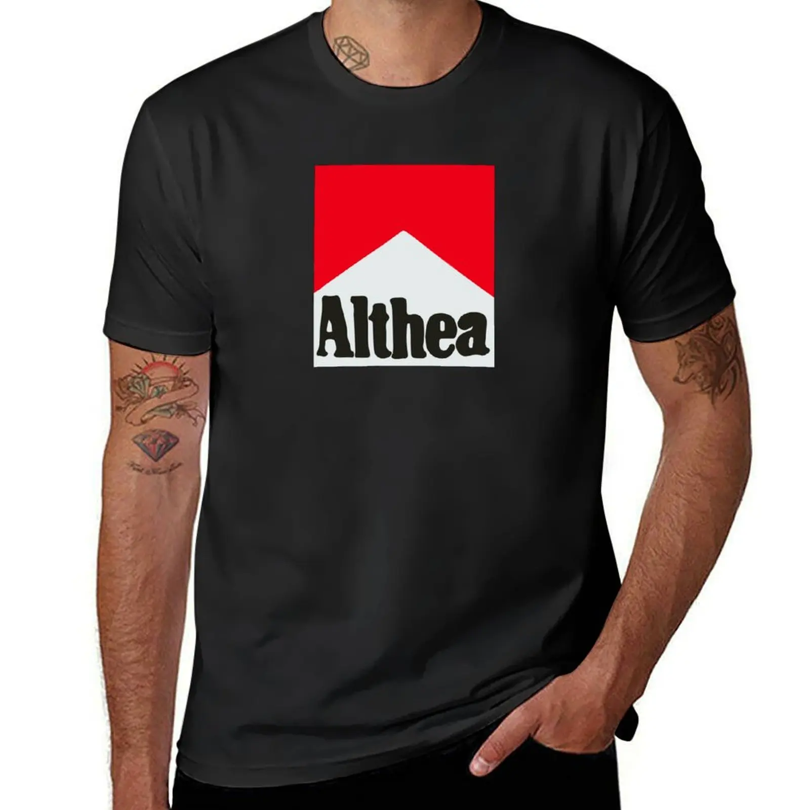 Футболка Althea Reds для любителей тяжелых весов, винтажная одежда, мужская дизайнерская одежда