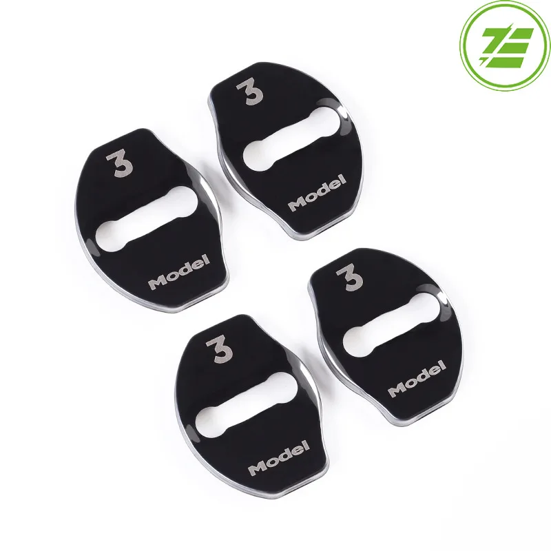 

4PCS Car-Styling Car Door Lock Cover Auto Emblems Case for Tesla Model 3 Car Accessories Style Roadster Interior Decoration New