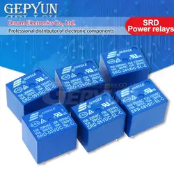 1pcs Relay SRD-03 05 09 06 24 12VDC-SL-C 5PINS 3V 5V 9V 6V 24V 12V SRD-03VDC-SL-C SRD-05VDC-SL-C SRD-09VDC-SL-C High-quality