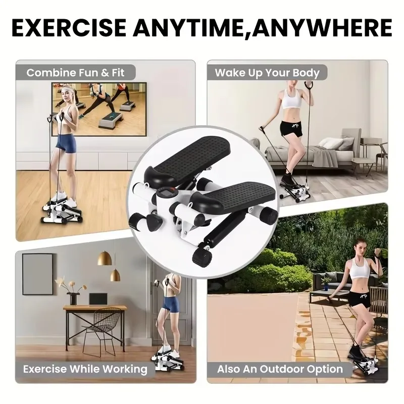 2025 مدرب متقاطع لمقاومة الآلة البيضاوية - مدرب فخذ الساقين المحمول قابل للتعديل بدواسة صالة الألعاب الرياضية المنزلية الصامتة #6