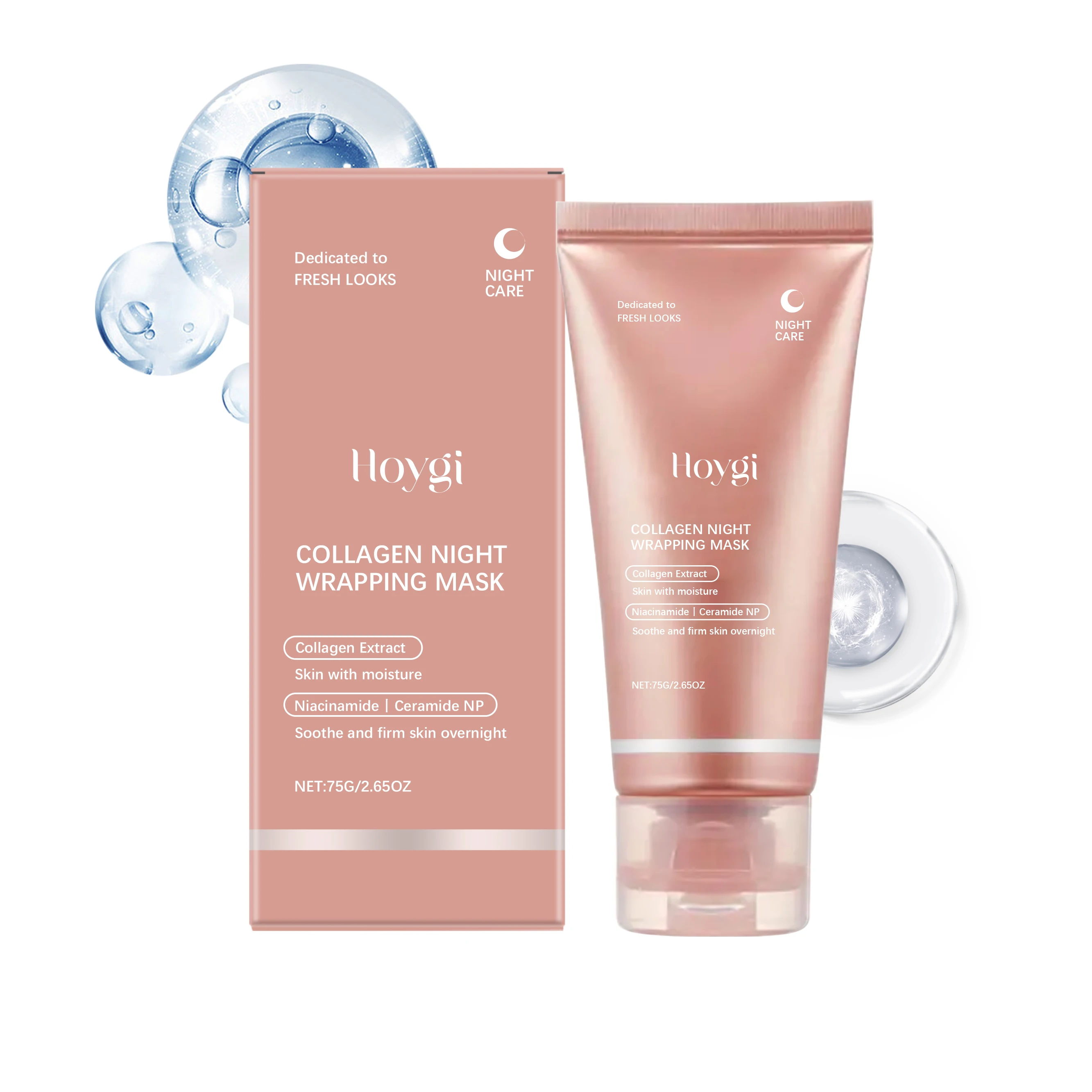 Collagen Peel Off Mask Face Deep Cleansing Hydrating Night Treatment Mask Cream Minimize Pore Control Oil Beauty Health Skincare