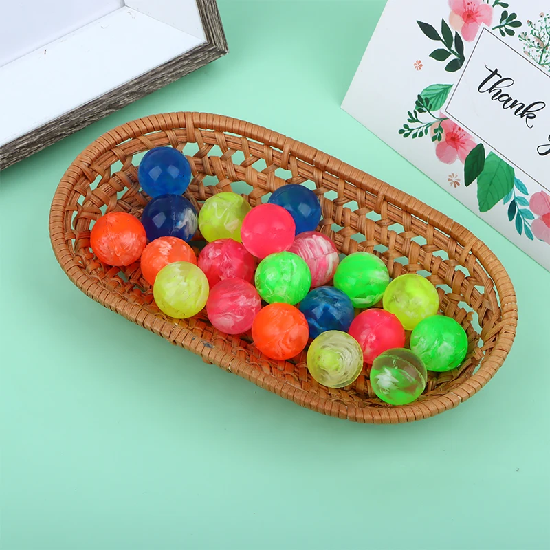 20 pçs cor misturada de borracha 20mm bolas saltitantes engraçado bolas de salto mini bolas saltando para crianças esportes ao ar livre jogos bolas de brinquedo