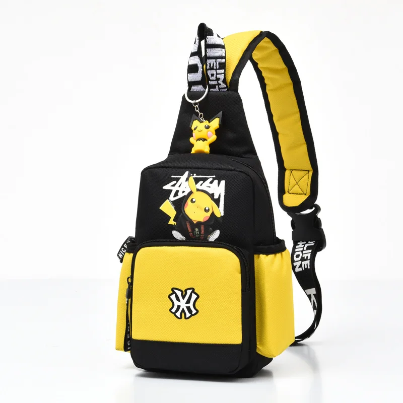 9 Pokemon Go Shoulder Bag Chest Pack Sports Pikachu Teen Crossbody Tote Bag Men Women Chest Bag Waist Bag Christmas Gift