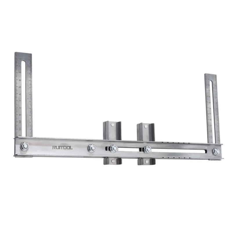 Wardrobe Hanging Rod Installation Fixed  Ruler Flange Bottom Drilling Fixed Slot Locator Woodworking Drilling Fixed Slot Locator