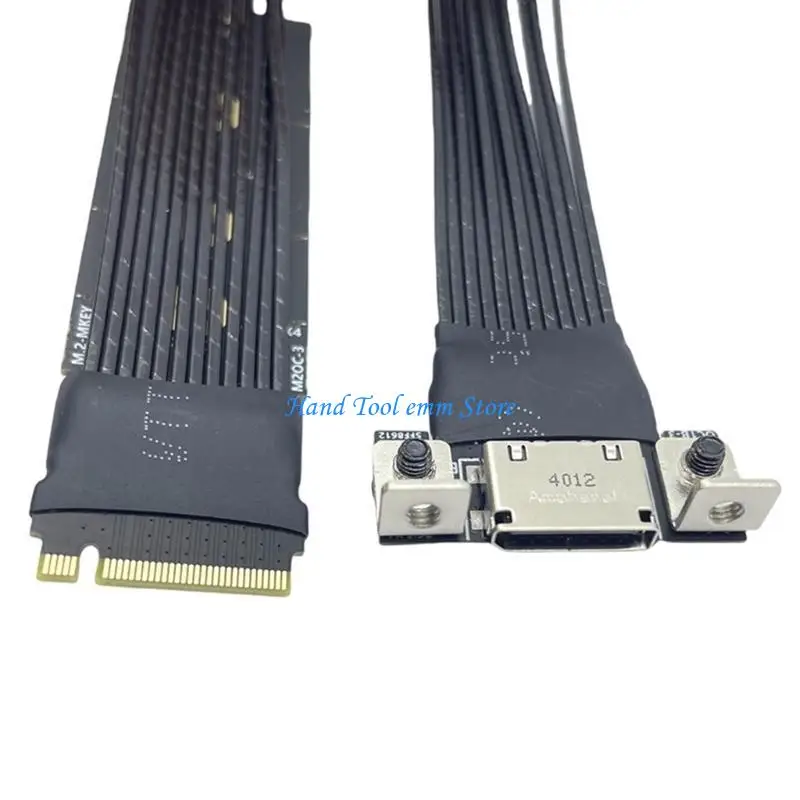 H37F PCIe4.0 Oculink SFF 8611 M.2 to Oculink 4i Servers Super Speed Cable Data Extension
