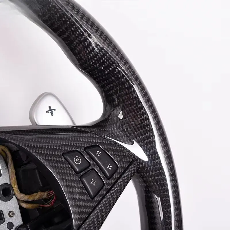 Custom Carbon Fiber Steering Wheel of Trim and Button Trim