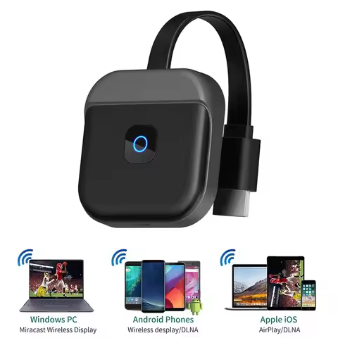 2025 무선 HDMI 호환 비디오 수신기 화면 미러링 2.4G 5G 1080 4K Wifi 디스플레이 TV 프로젝터 용 TV 동글 어댑터