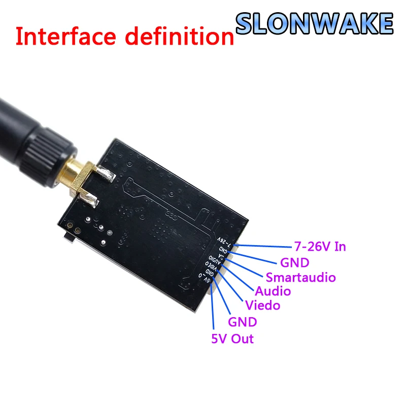 Transmisor de vídeo de imagen inalámbrico, 5,8 GHz, 1W, FPV, VTX, 5,8G, 48 canales, 100/200/400/1000mW, RP-SMA para avión de largo alcance, Dron FPV