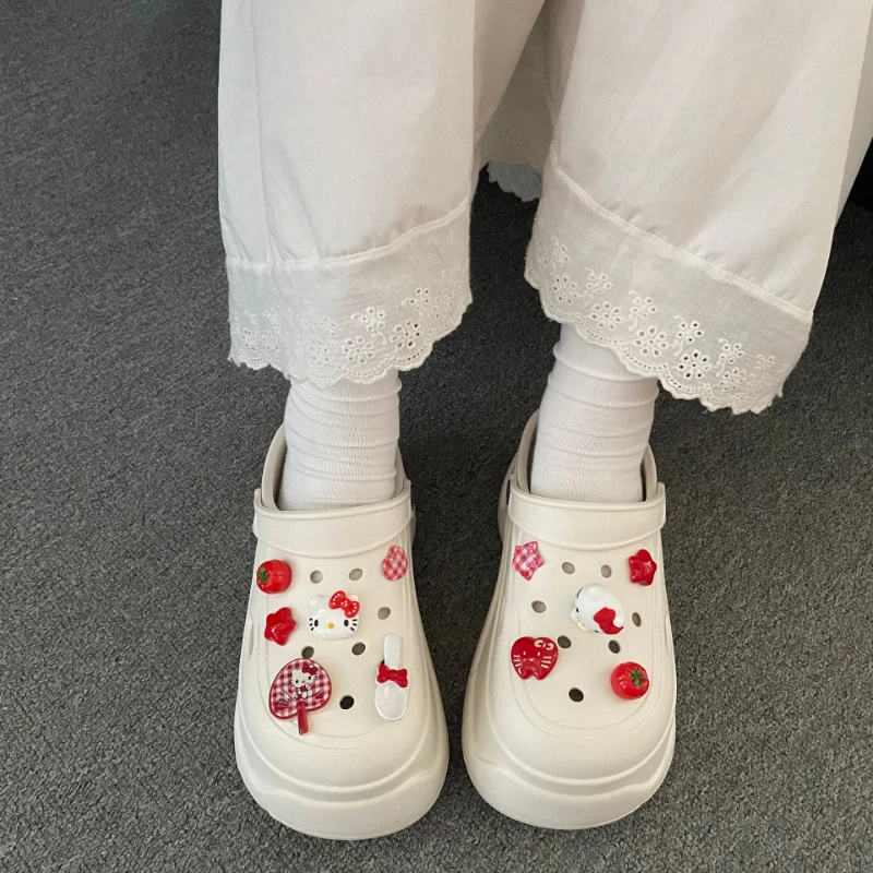 11PCS Sanrio Hello Kitty Cute Cartoon Shoe Buckle Perfect Accessory for Women and Girls, Ideal Xmas Gift Set