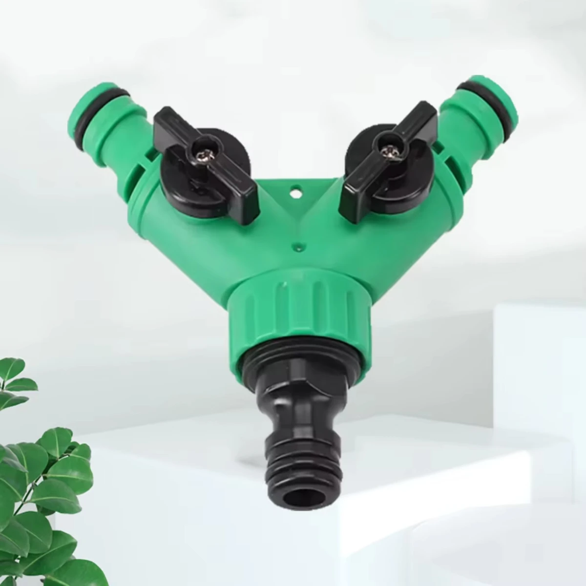 2026 2026 2-Way Garden Hose Splitter Y Connector - Quick Connect Valve with On/Off Switch for Faucet Irrigation Flower Water Con
