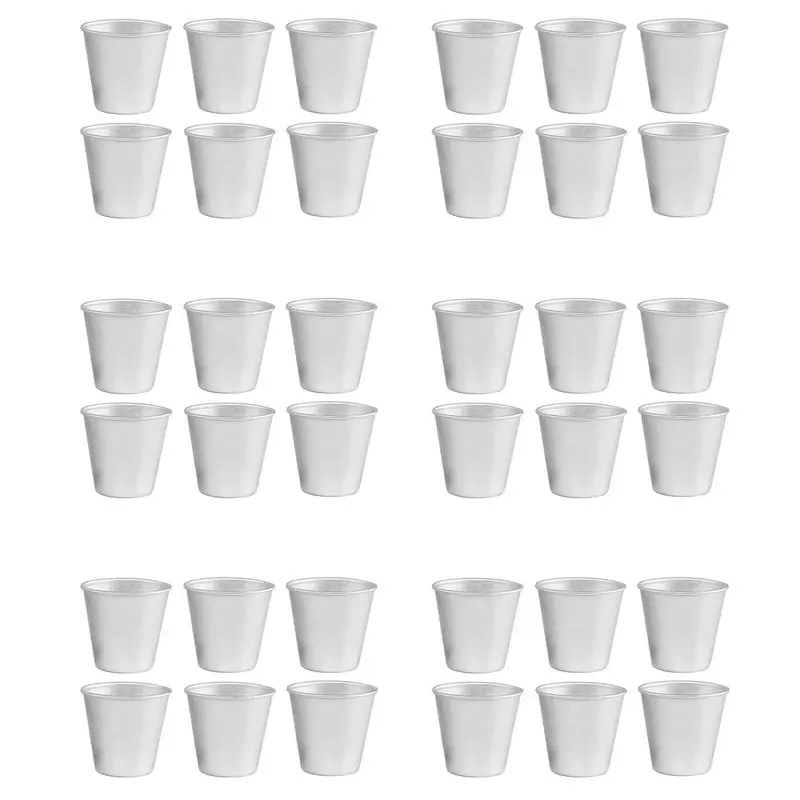 

36 PCS Aluminium Dariol Mould Baking Cup Dariole Pudding Dessert Creme Moulds Round Nonstick Egg Tart Mould Bakeware Cup New