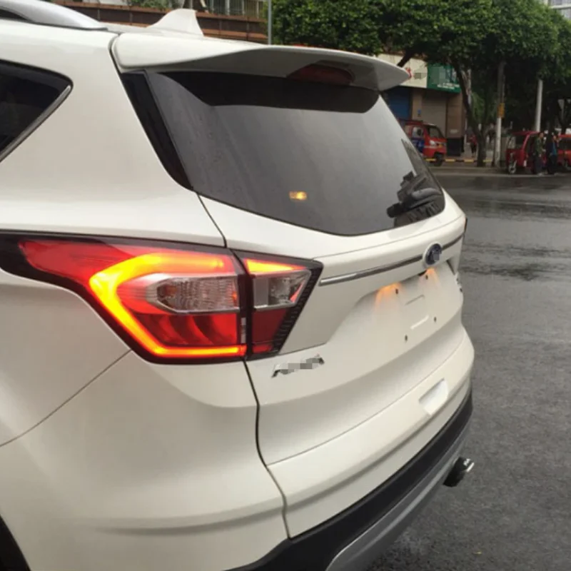 Fit For Ford Escape Kuga 2013 2014 2015 2016 2017 Exterior ABS Plastic Unpainted Primer Color Rear Trunk Wing Spoiler Decoration