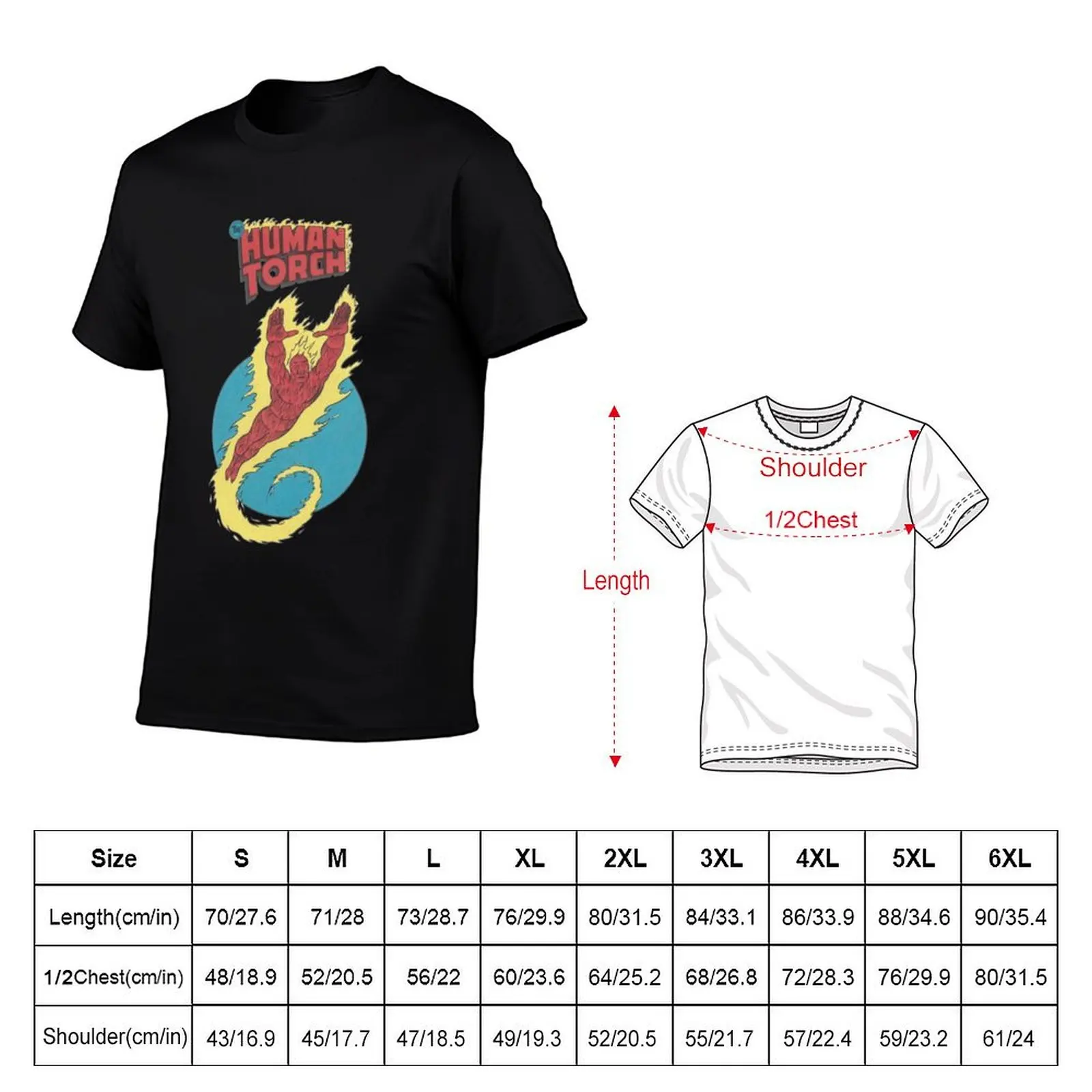 The Human Torch T-Shirt Louboutins affliction shirts Aesthetic clothing sweat men t shirts