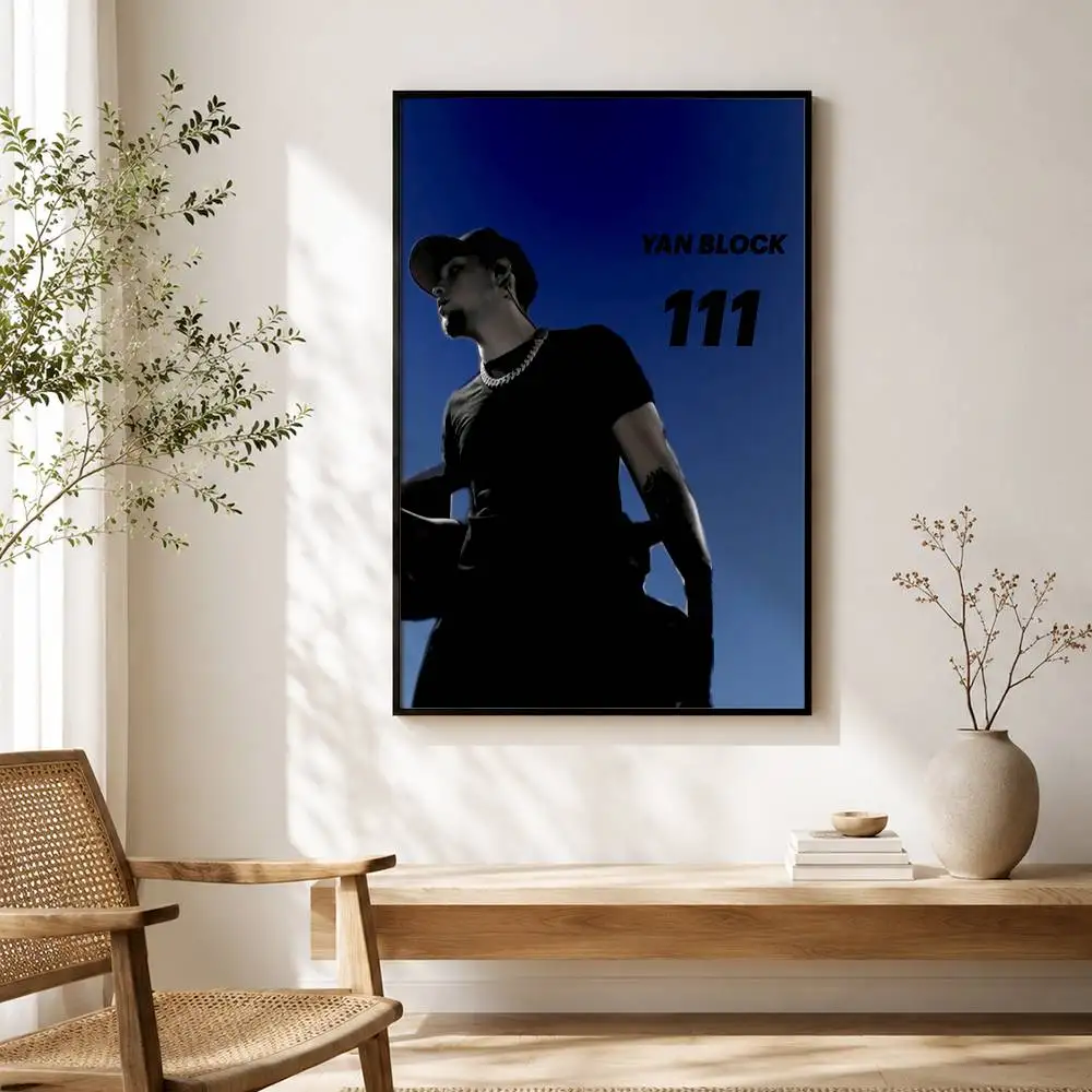 Y-YEYE Y-Yan B-Block Poster Waterproof Self-sticking HD Wall Mural, Home Office Dorm Decor & Gift Choice