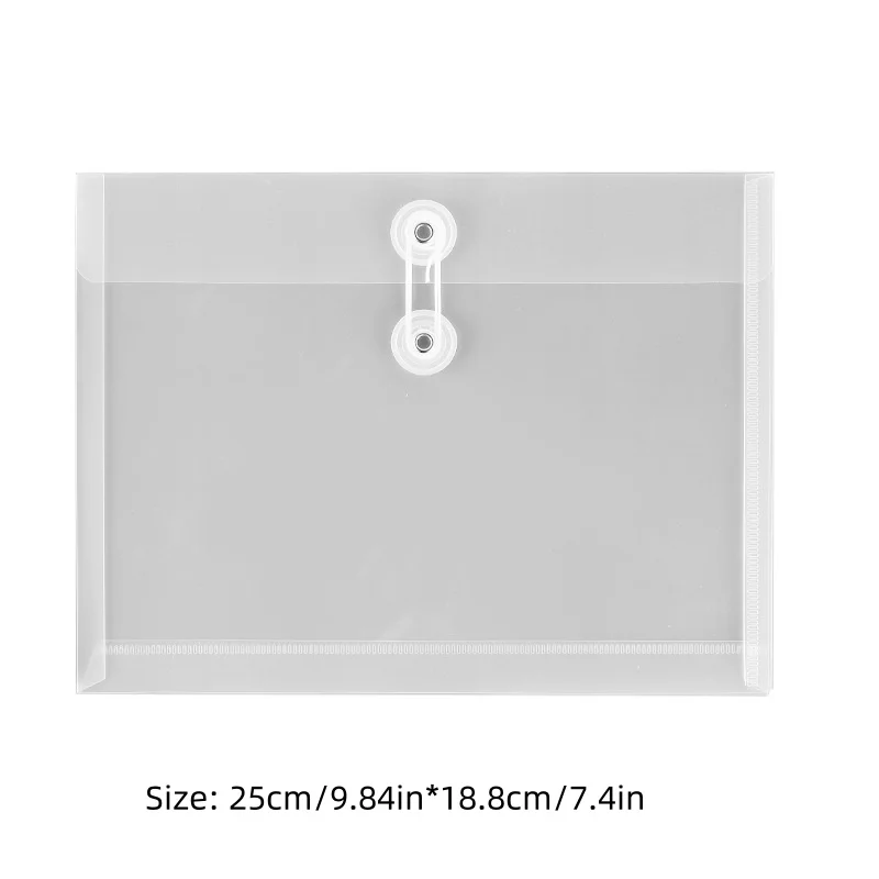 Sac de Rangement Vertical en PP Transparent et Étanche, Accessoire de Rangement d'Autocollants, 1 A5