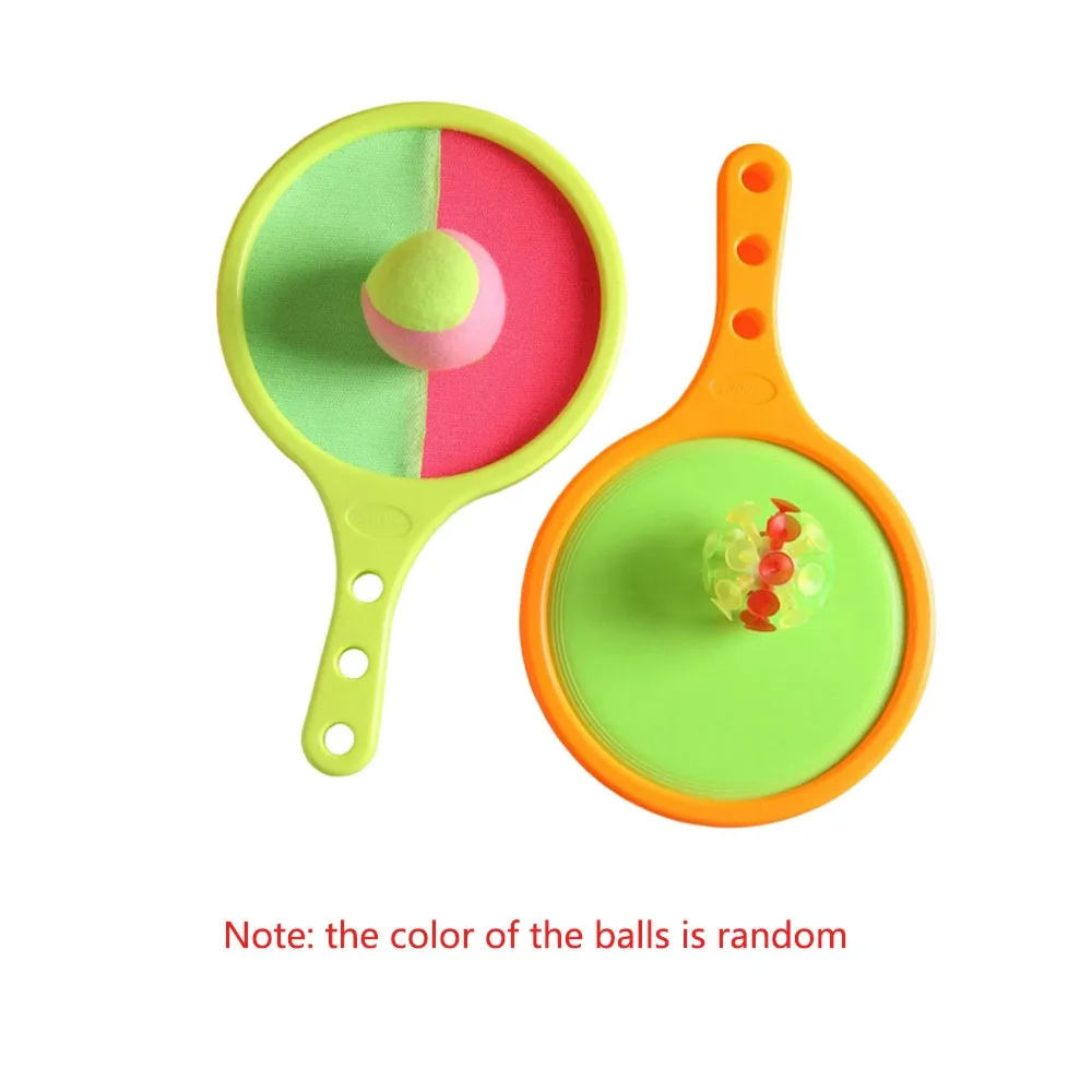 

Набор для игры в паддлбол: мячи для метания и ловли, забавный дизайн, в стиле тенниса, с присосками, для тренировки реакции, 2 мяча, игрушка для метания
