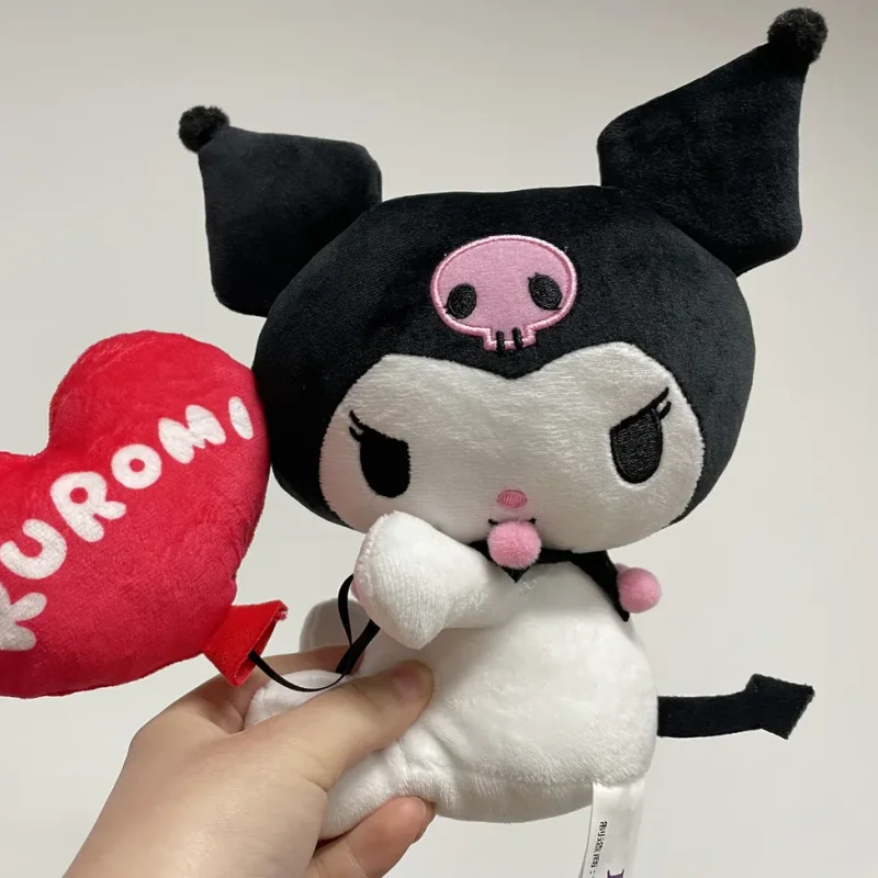 Urocza pluszowa zabawka Sanrio Kuromi, słodka, marzycielska seria parku rozrywki, pluszowa lalka, zawieszka do plecaka, prezent na festiwal dla dziewczynki anime.