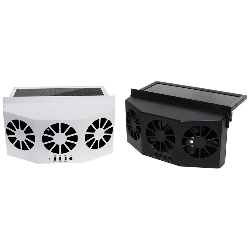 Car Ventilation Fan Solar Charging Car Fan Heater Fan For Car Window Cooling Artifact Car Exhaust Fan Cooling Down