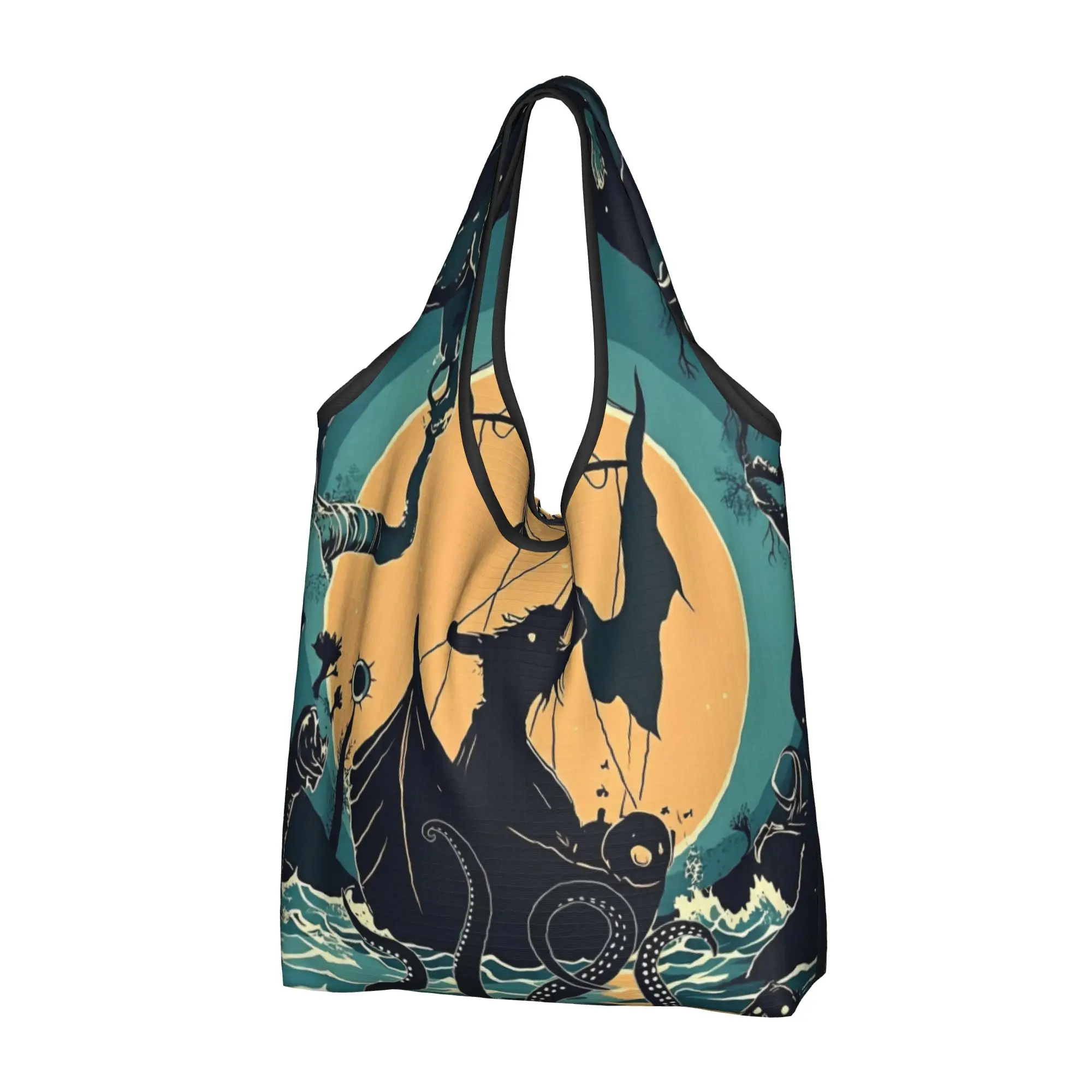 Recycling O-Odysseyes Hot Comic Shopping Bag Women Tote Bag Portable Action Movie Groceries Shopper Bags