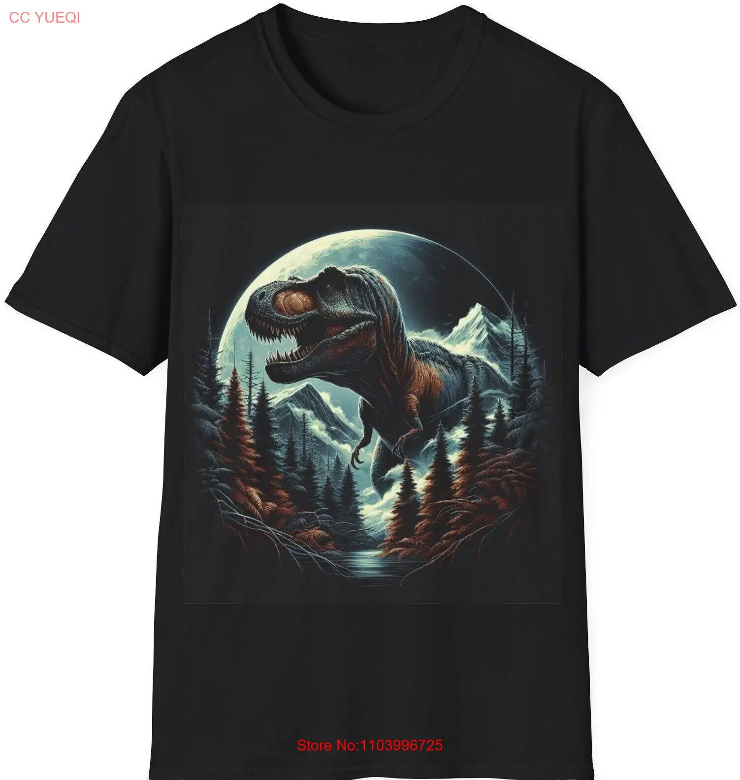 Tyrannosaurus Tee Dinosaur Graphic Tee Unique Dinosaur T-shirt, Streetwear Shirt