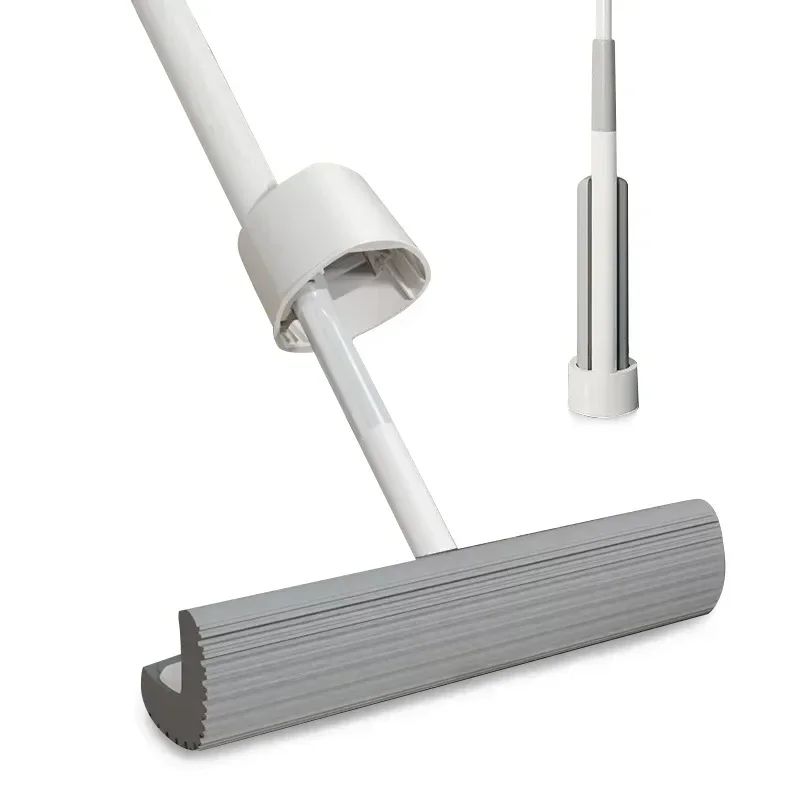 Fregona de suelo autoescurrida, fregona exprimible de 180 grados con diseño triangular, cabezal de fregona PVA para cocina, dormitorio, Herramientas de limpieza del hogar