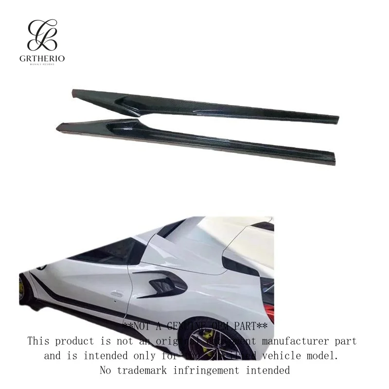 Suitable for Ferrari 488 carbon fiber , with additional Novitec-style skirts and side spoilers