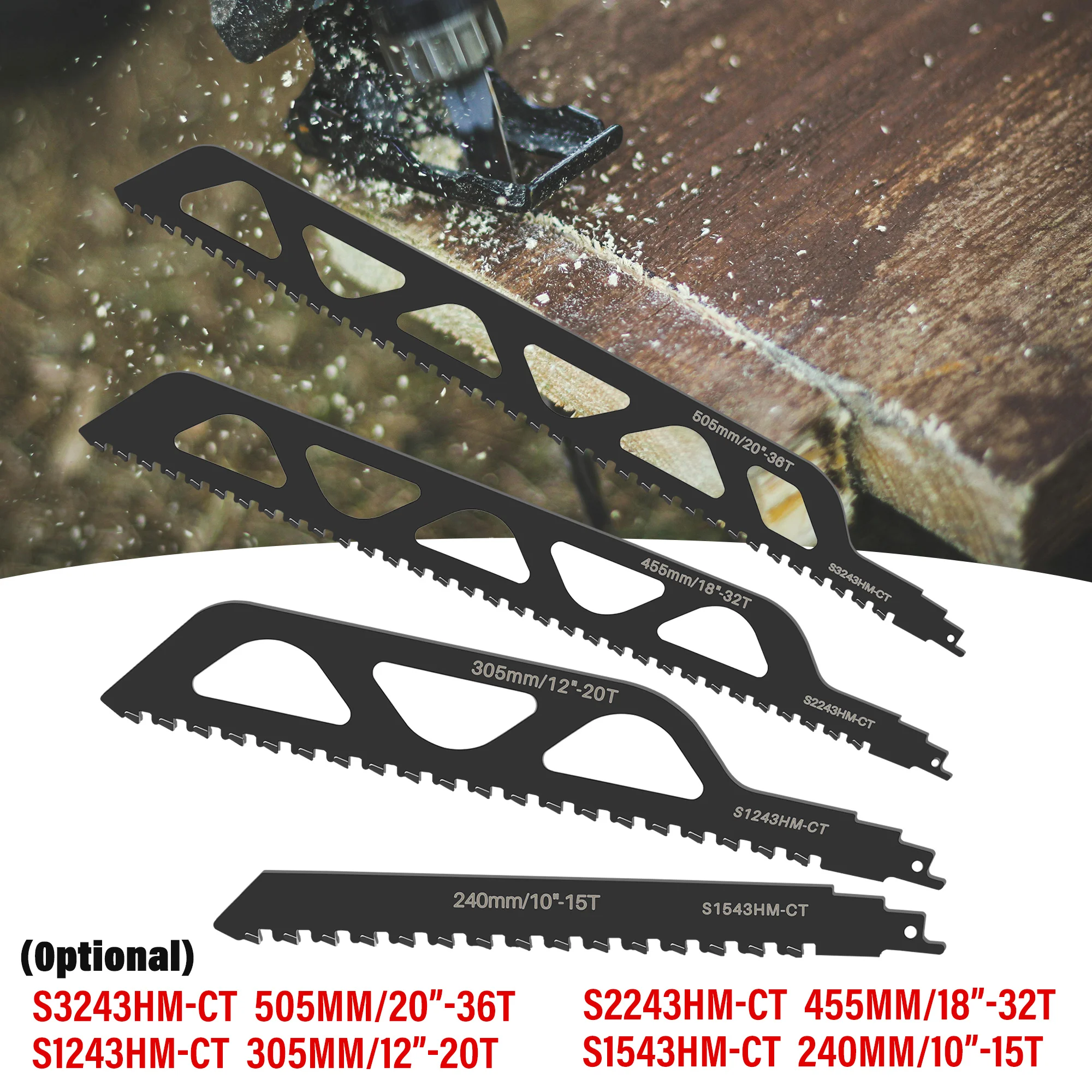 Lame De Scie Sabre Carbure Pour Métaux épais, Fonte, Acier – 228 Mm, 8 Dents/pouce, Compatible Universelle