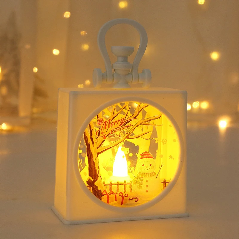 Christmas Decoration Led Night Light Hand held Small Oil Lamp Desktop Window Display Creative Children\'s Gift Small Night Lights