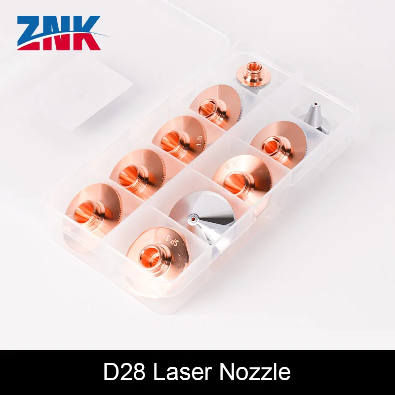 Znk 10 peças bico de corte a laser única camada dupla para precitec wsx raytools cnc fibra laser cabeça bico máquina de solda de corte